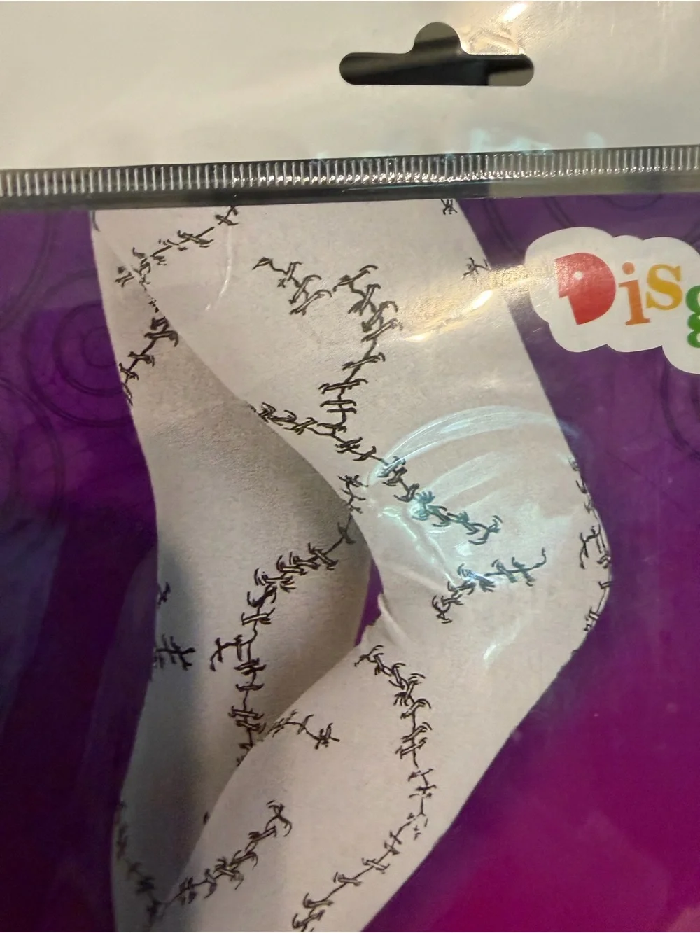 Disguise White Stitched Child Costume Tights NIP Fits up to Sz 12